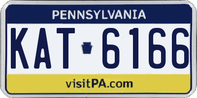 PA license plate KAT6166