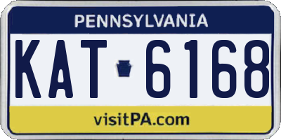 PA license plate KAT6168