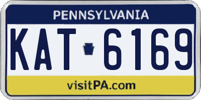 PA license plate KAT6169