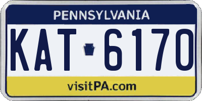 PA license plate KAT6170