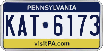 PA license plate KAT6173