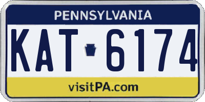 PA license plate KAT6174