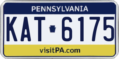 PA license plate KAT6175