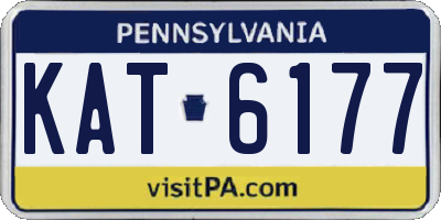 PA license plate KAT6177