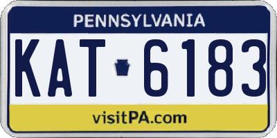 PA license plate KAT6183