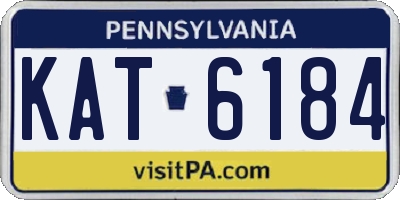 PA license plate KAT6184