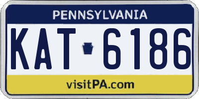 PA license plate KAT6186
