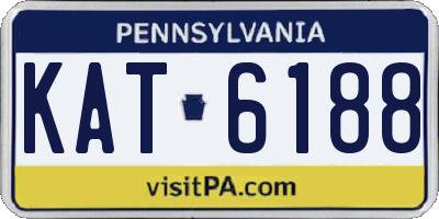 PA license plate KAT6188