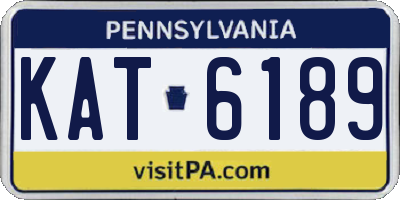 PA license plate KAT6189