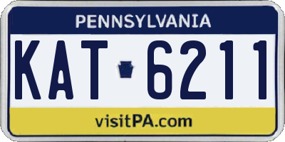 PA license plate KAT6211