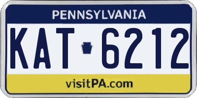 PA license plate KAT6212