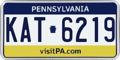 PA license plate KAT6219