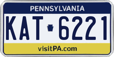 PA license plate KAT6221