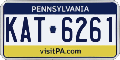 PA license plate KAT6261