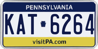 PA license plate KAT6264