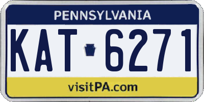PA license plate KAT6271