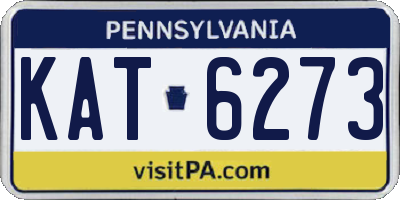 PA license plate KAT6273