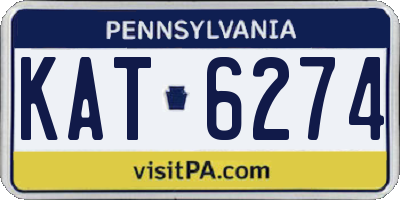 PA license plate KAT6274