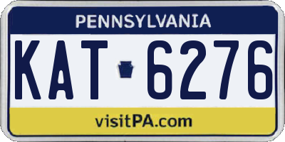 PA license plate KAT6276