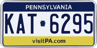 PA license plate KAT6295