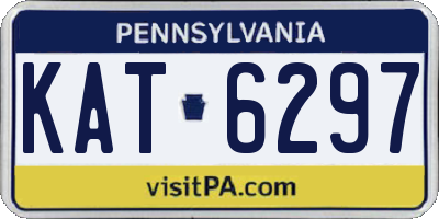 PA license plate KAT6297