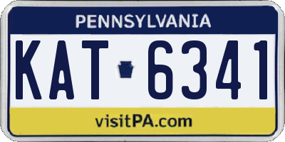 PA license plate KAT6341
