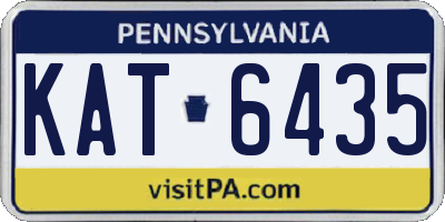 PA license plate KAT6435