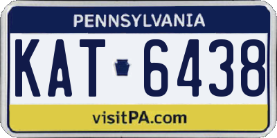 PA license plate KAT6438