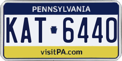 PA license plate KAT6440