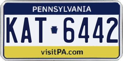 PA license plate KAT6442