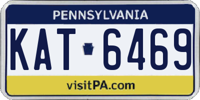 PA license plate KAT6469