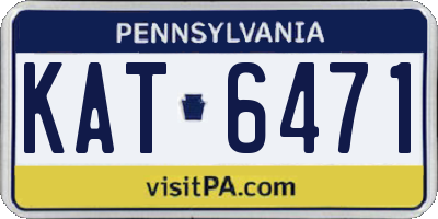 PA license plate KAT6471