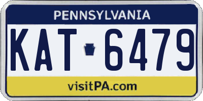 PA license plate KAT6479