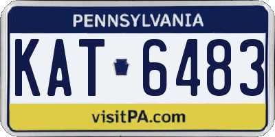 PA license plate KAT6483