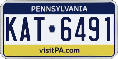PA license plate KAT6491