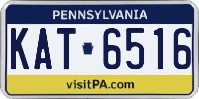 PA license plate KAT6516