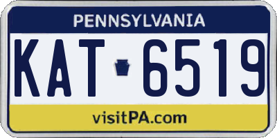 PA license plate KAT6519