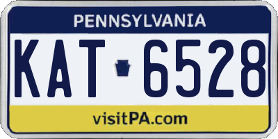 PA license plate KAT6528