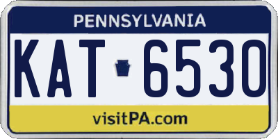 PA license plate KAT6530