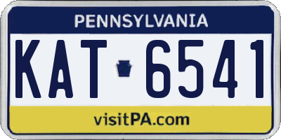 PA license plate KAT6541