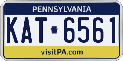 PA license plate KAT6561