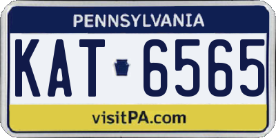 PA license plate KAT6565