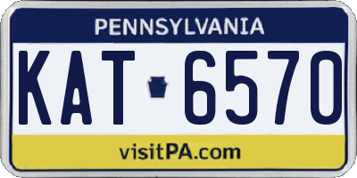 PA license plate KAT6570