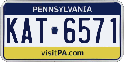 PA license plate KAT6571