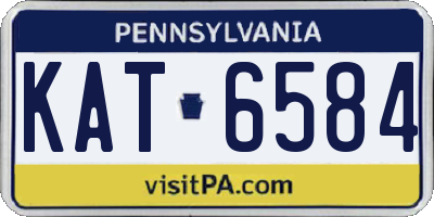 PA license plate KAT6584