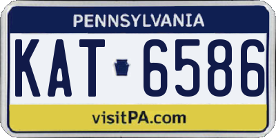 PA license plate KAT6586