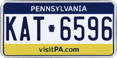 PA license plate KAT6596