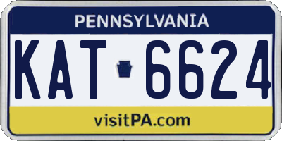 PA license plate KAT6624