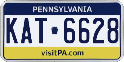 PA license plate KAT6628