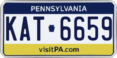 PA license plate KAT6659